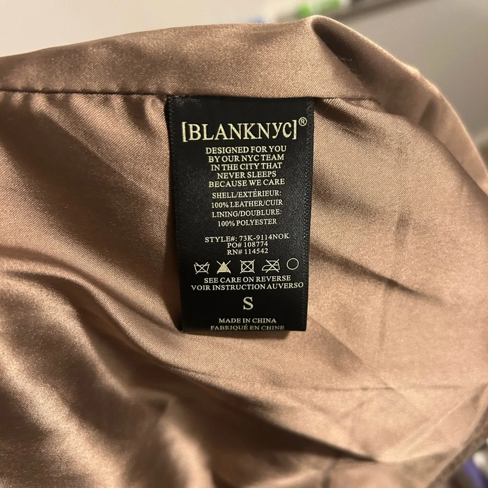 Blank NYC Tan Suede Leather Jacket - Picture 5 of 5